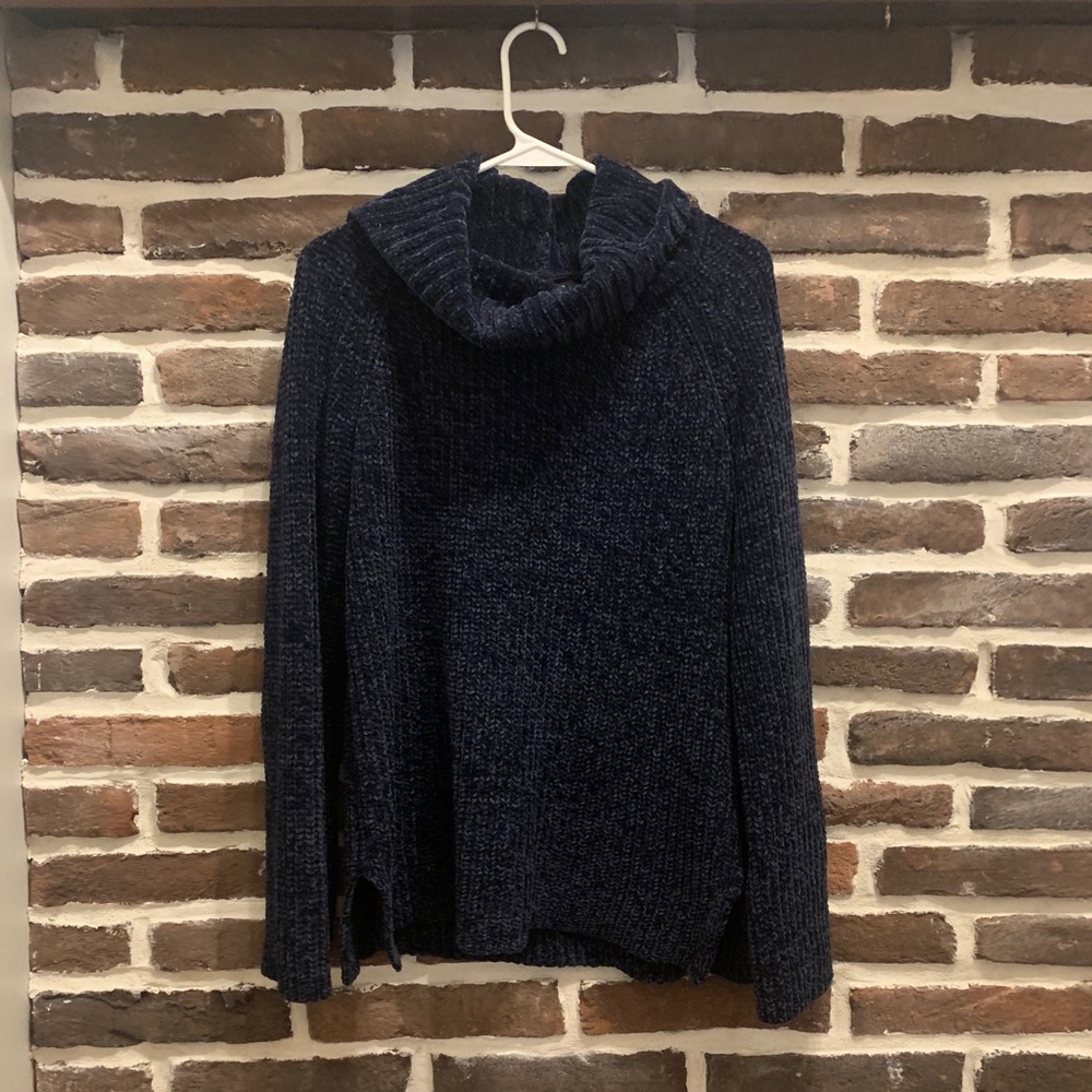 LUCKY BRAND Vintage Chenille Cowl Neck Sweater